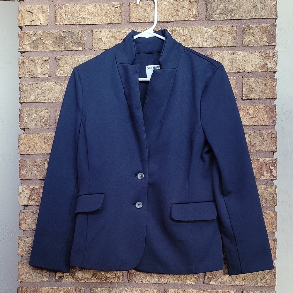 Old Navy Classic Navy Button Blazer Jacket Size Large